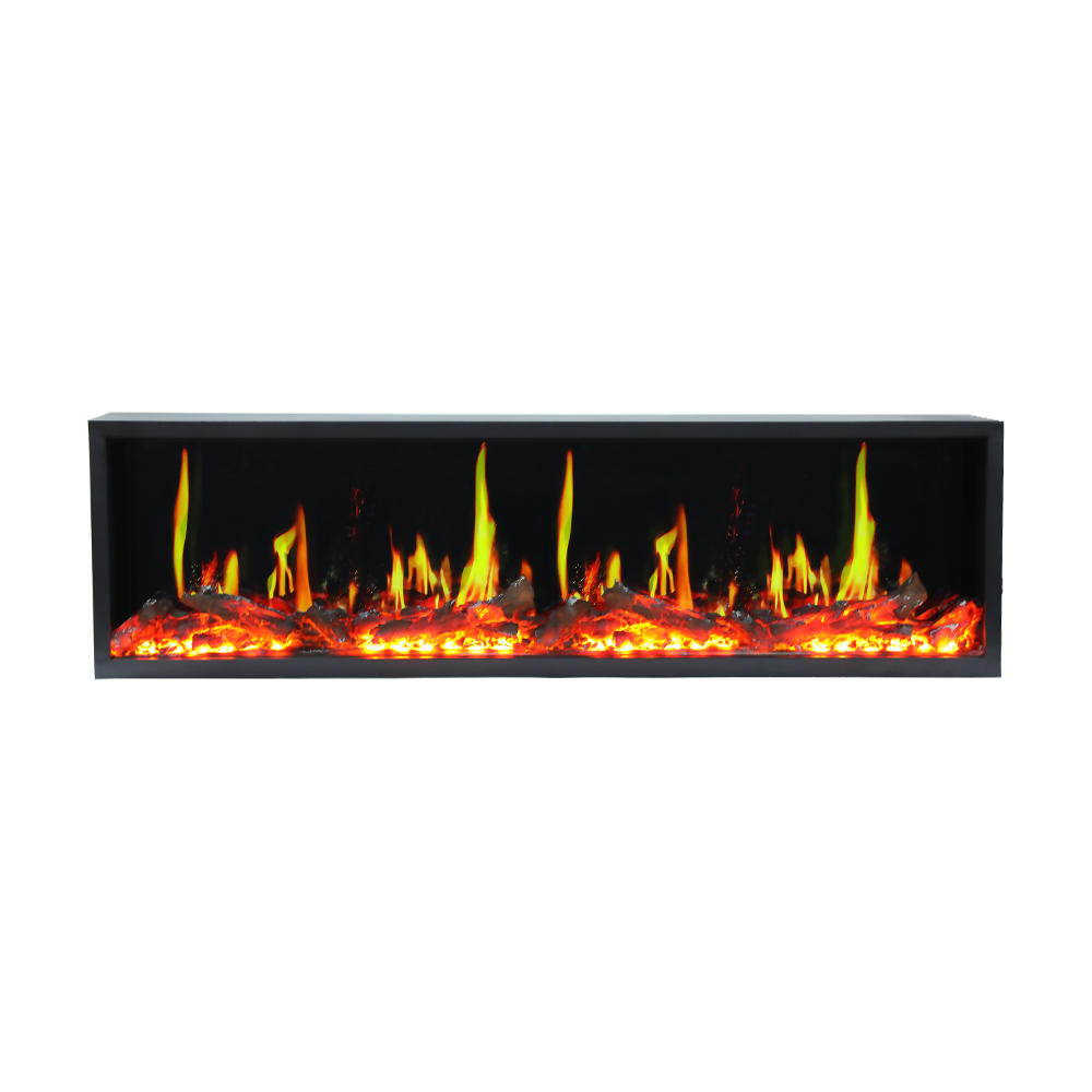 Chimenea empotrada de 140 llamas coloridas, con pantalla LCD